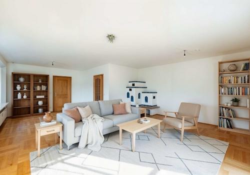 Wohnzimmer - KI-möbliert