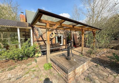 überdachte Sitzecke