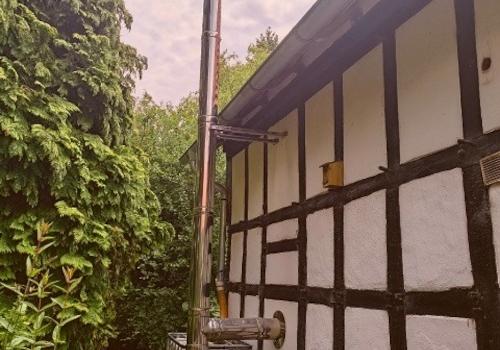 Edelstahlschornstein für Kaminofen