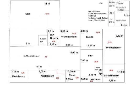 Grundrissplan Skizze