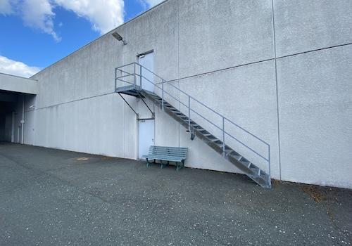 Fluchttreppe ins Obergeschoss