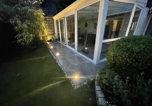 Wintergarten am Abend