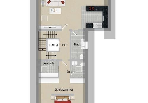 Grundriss DG-Wohnung