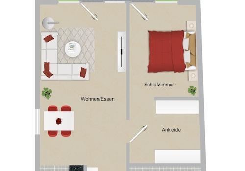 Grundriss EG - Whg. 1