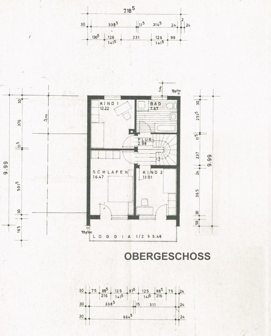 Grundriss Obergeschoss