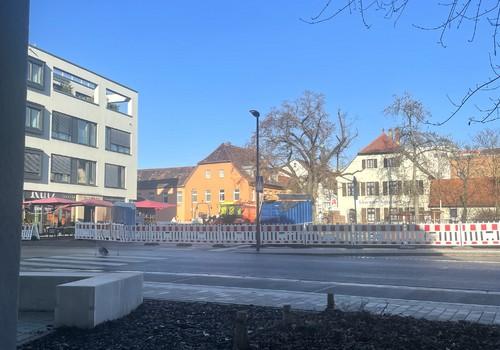 Blick in Richtung Fußgängerzone