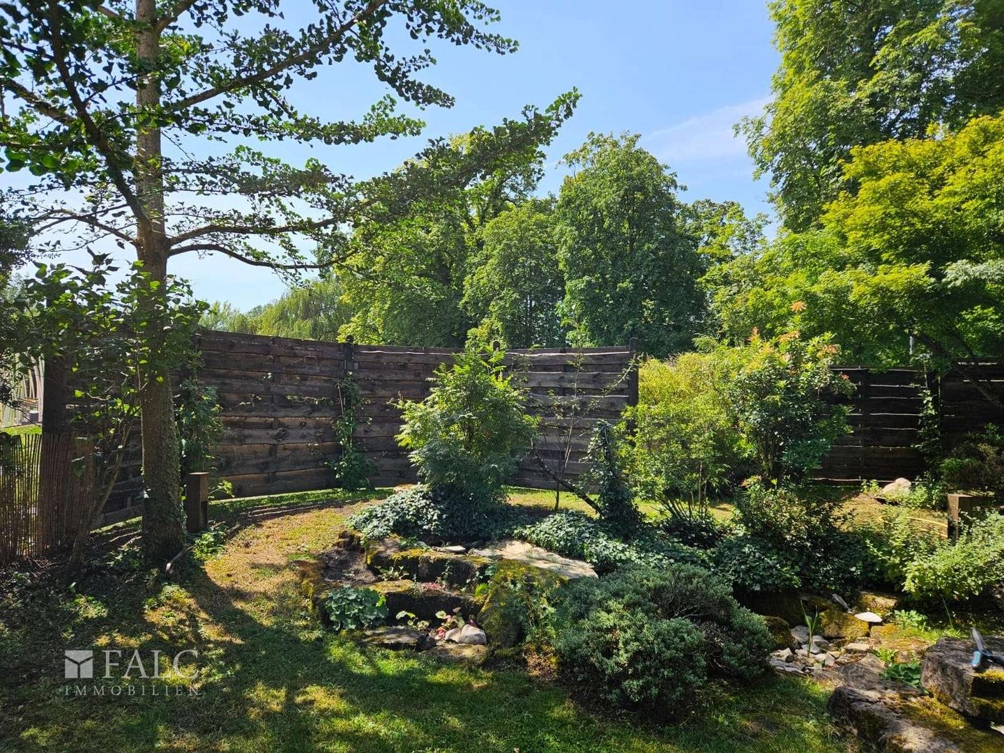 Garten nach Umgestaltung