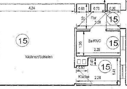 Grundriss WE15
