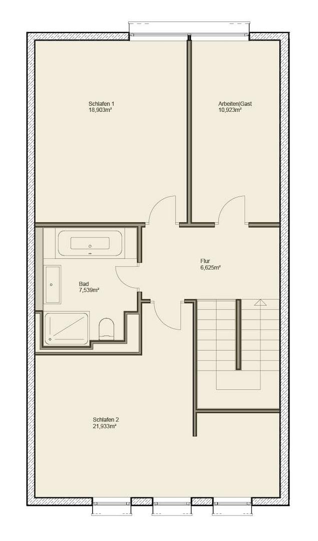 Grundriss 1. OG WE 01
