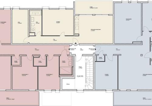 Geschossplan 3. OG u. 4. OG