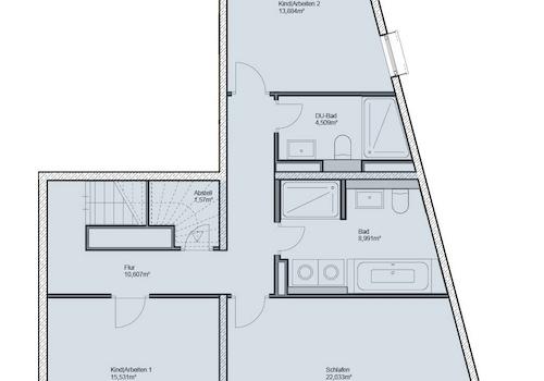 Grundriss 5. OG WE 19