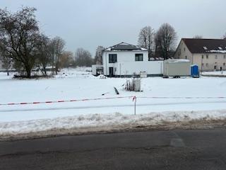 ein Bauherr ist schon im Winter eingezogen