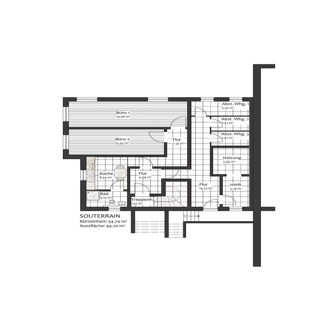 Grundriss 3 Souterrain