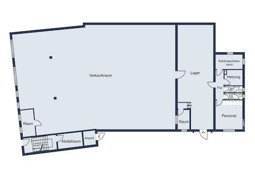 Grundriss Laden