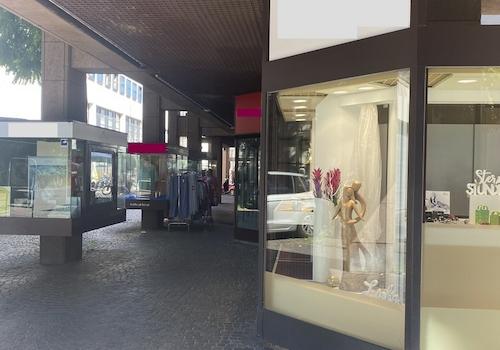 Blick zur Fußgängerzone