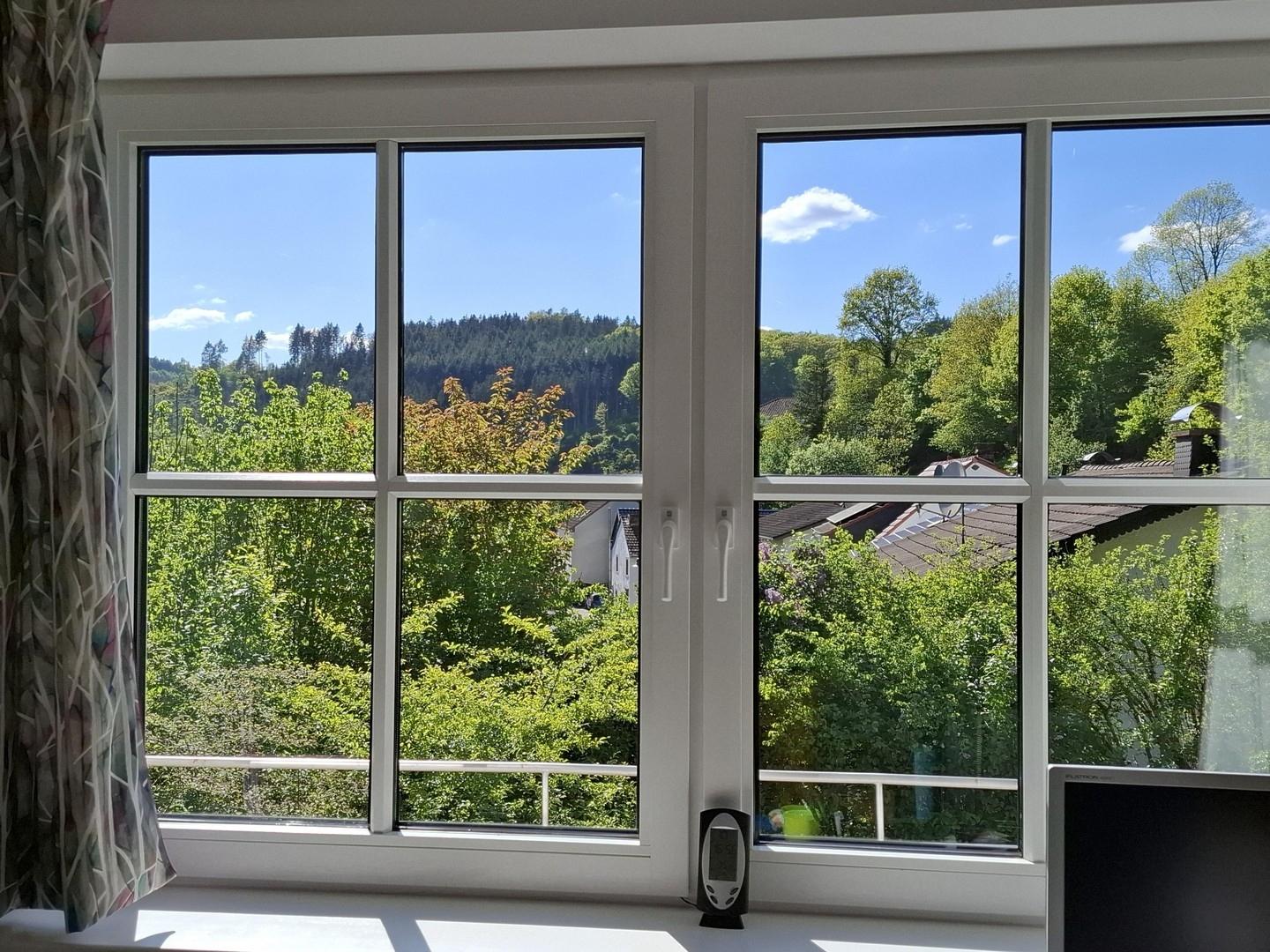 Blick aus dem Bürofenster