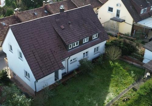 Gartenansicht Vogelperspektive