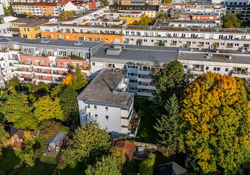 Hausansicht von oben