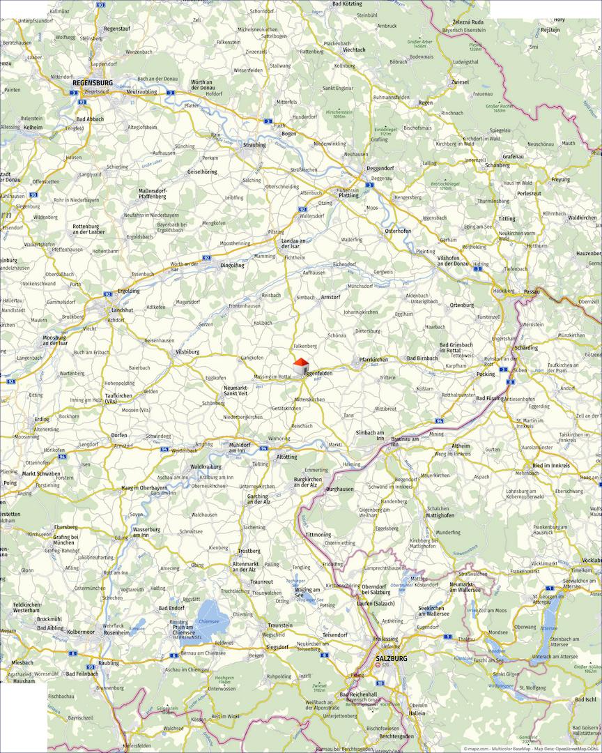 Lageplan Niederbayern  Eggenfelden 