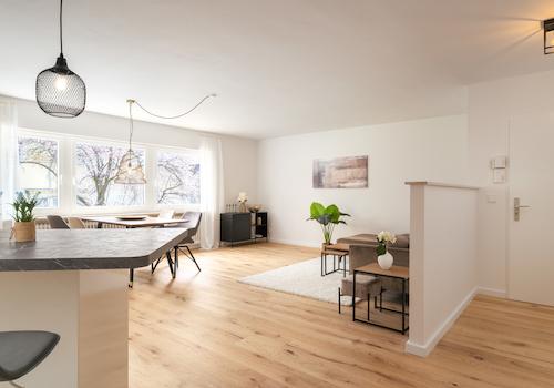 Blick in den Wohnbereich