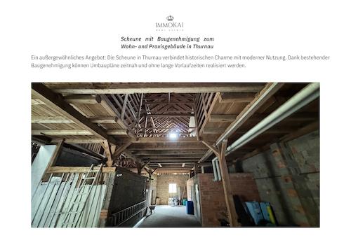 Scheunbe zum Umbau bereit