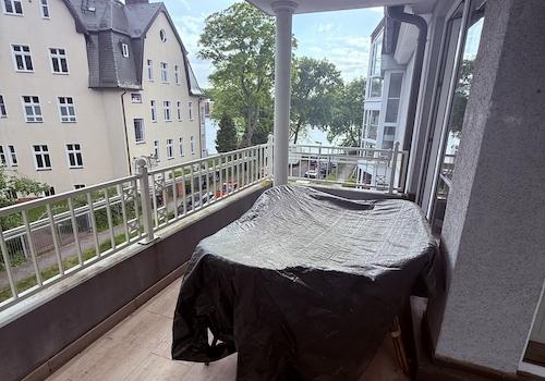 Balkon mit Blick auf die Dahme