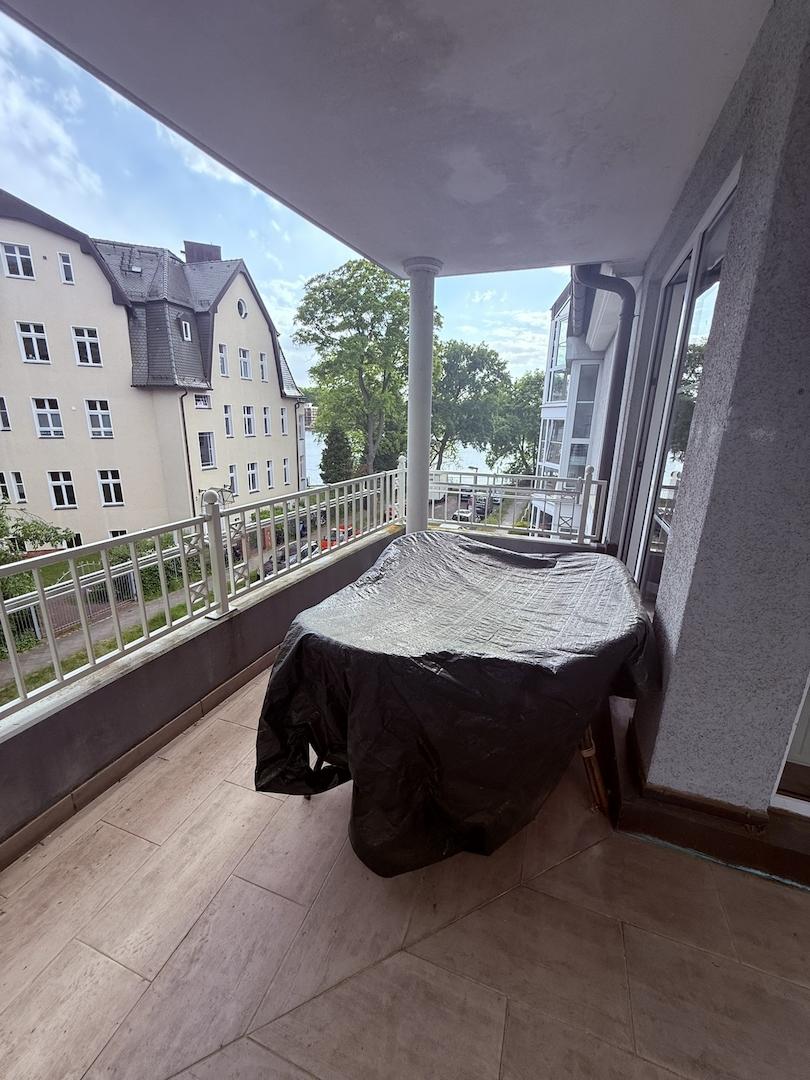 Balkon mit Blick auf die Dahme