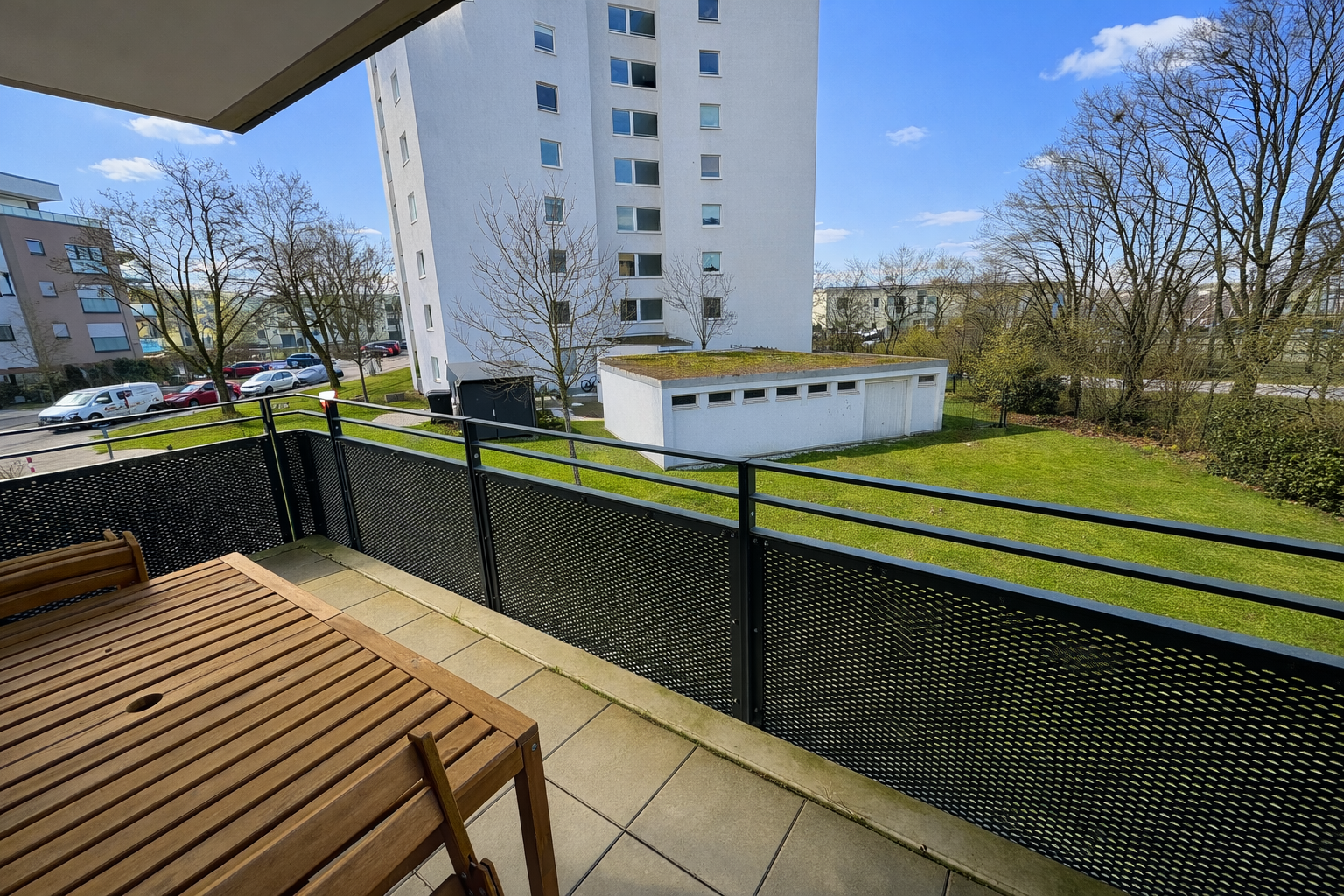 Blick vom Balkon