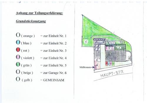 Anhang zur Teilungserklärung
