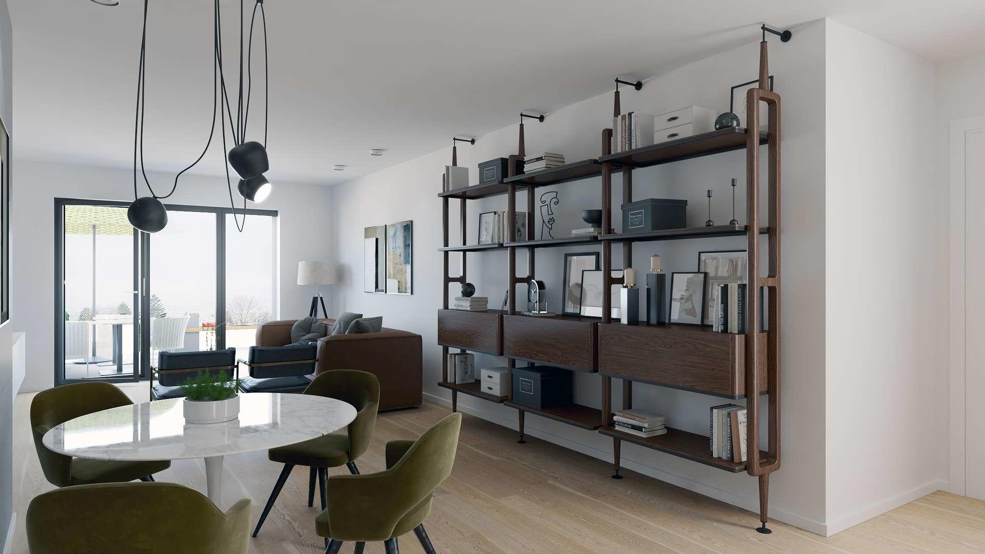 Wohnzimmer mit Ausblick