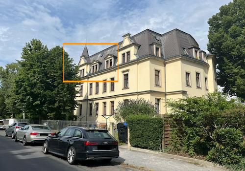 Hausansicht | Wohnungsmarkierung