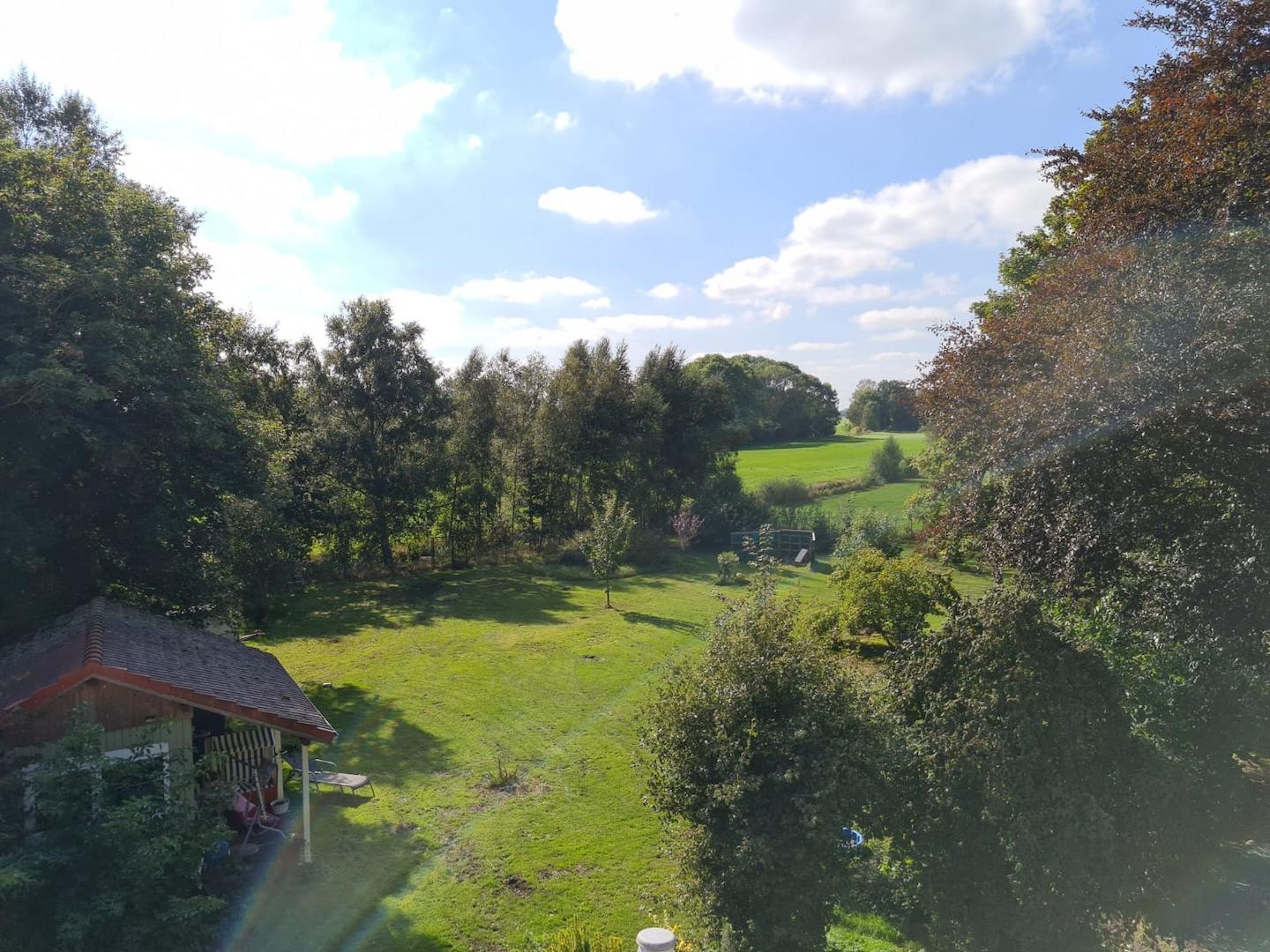 Blick vom Balkon im DG