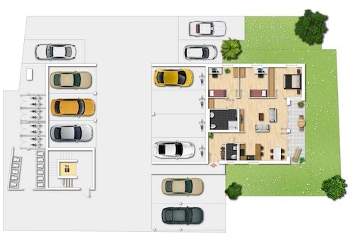 Erdgeschoss unverbindliche Illustration