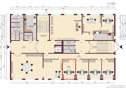 Grundriss Büro