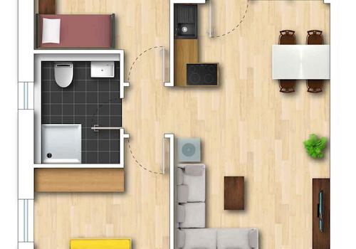 Wohnung 10 unverbindl. Illustration