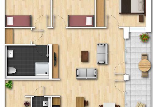 Wohnung 5 unverbindl. Illustration