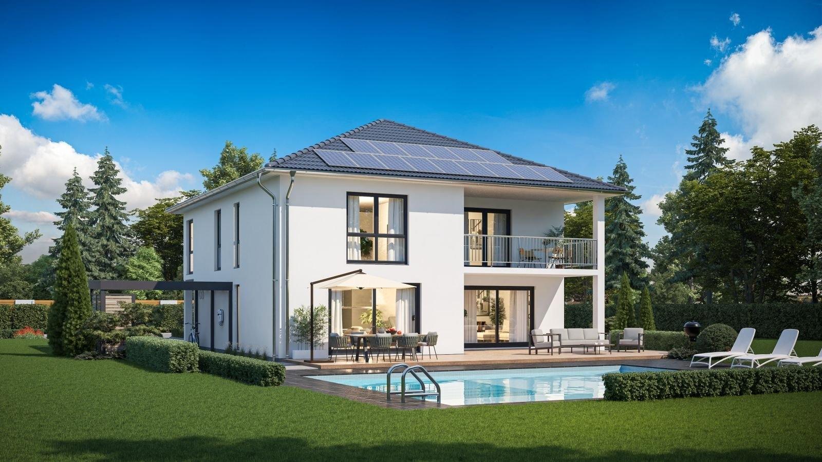 Garten Ansicht mit Pool