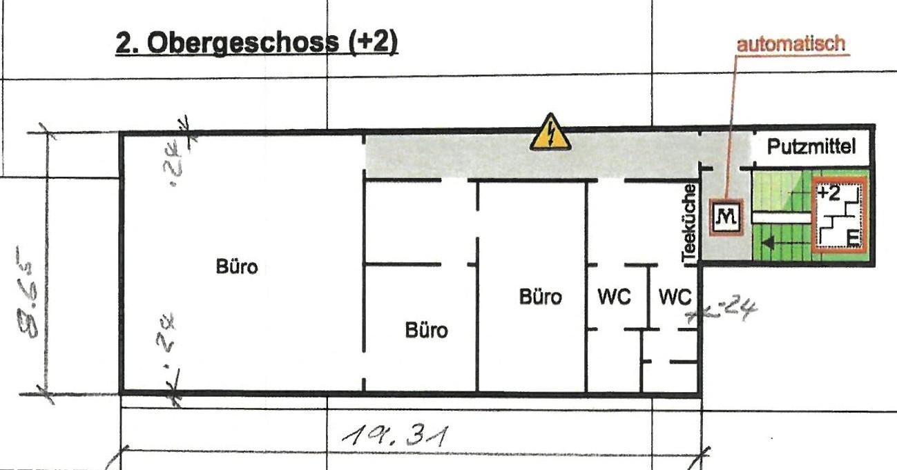 Grundriss untere Etage