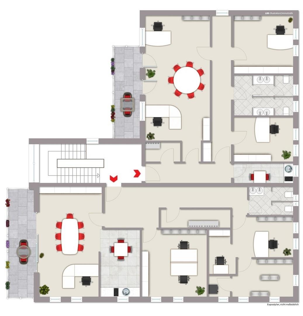 Obergeschoss Gewerbe