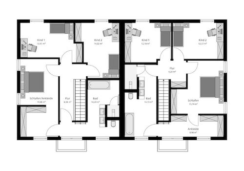 Grundriss Obergeschoss