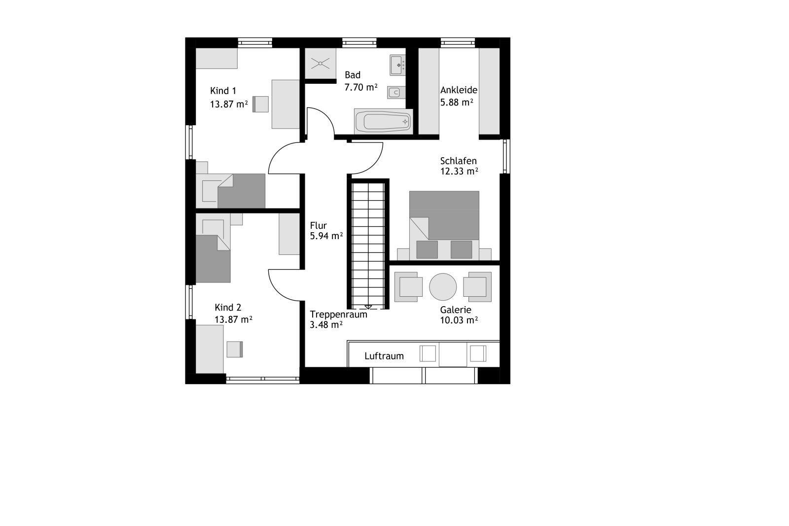 Grundriss Obergeschoss