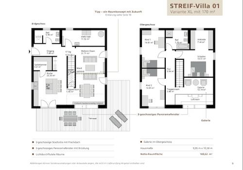 Grundrissvorschlag 170 m²