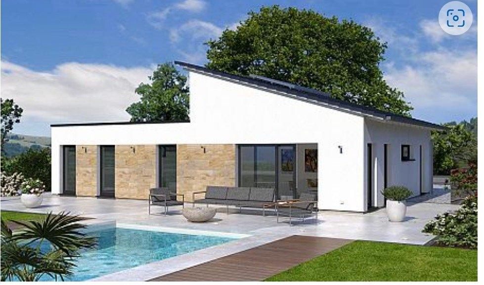 Bungalow mit Pultdach