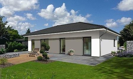 Bungalow Basis Gartenansicht