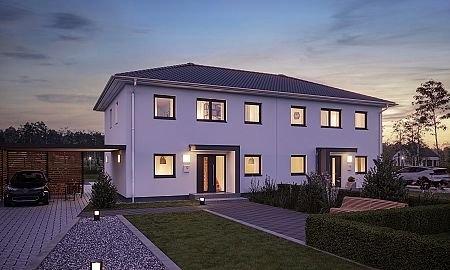 Streif-Doppelhaus--Front