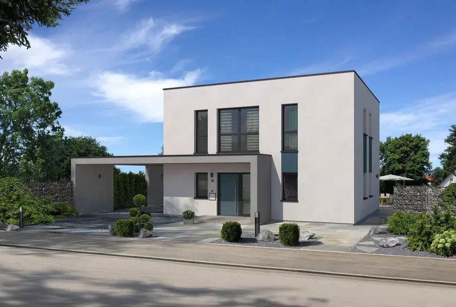 5stadtvilla-city-haus-mit-flachdach-und-carport-front-TH-SV-FD-