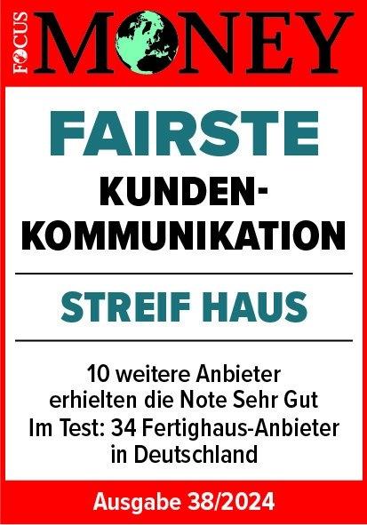 Siegel Fertighaus Streif Haus Kundenkommunikation-Sehr Gut