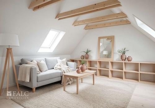 Obergeschoss Zimmer II Bsp. (KI generiert)