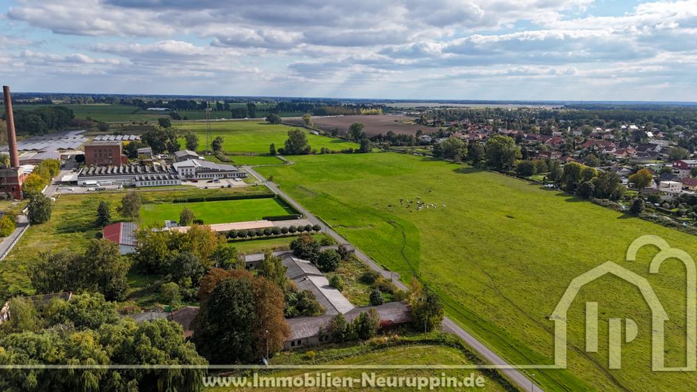 Luftbild Richtung Autobahn