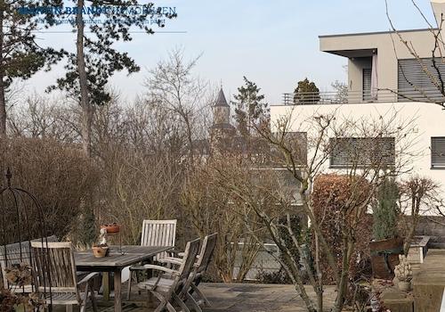 Aussicht Garten mit Hexenturmblick